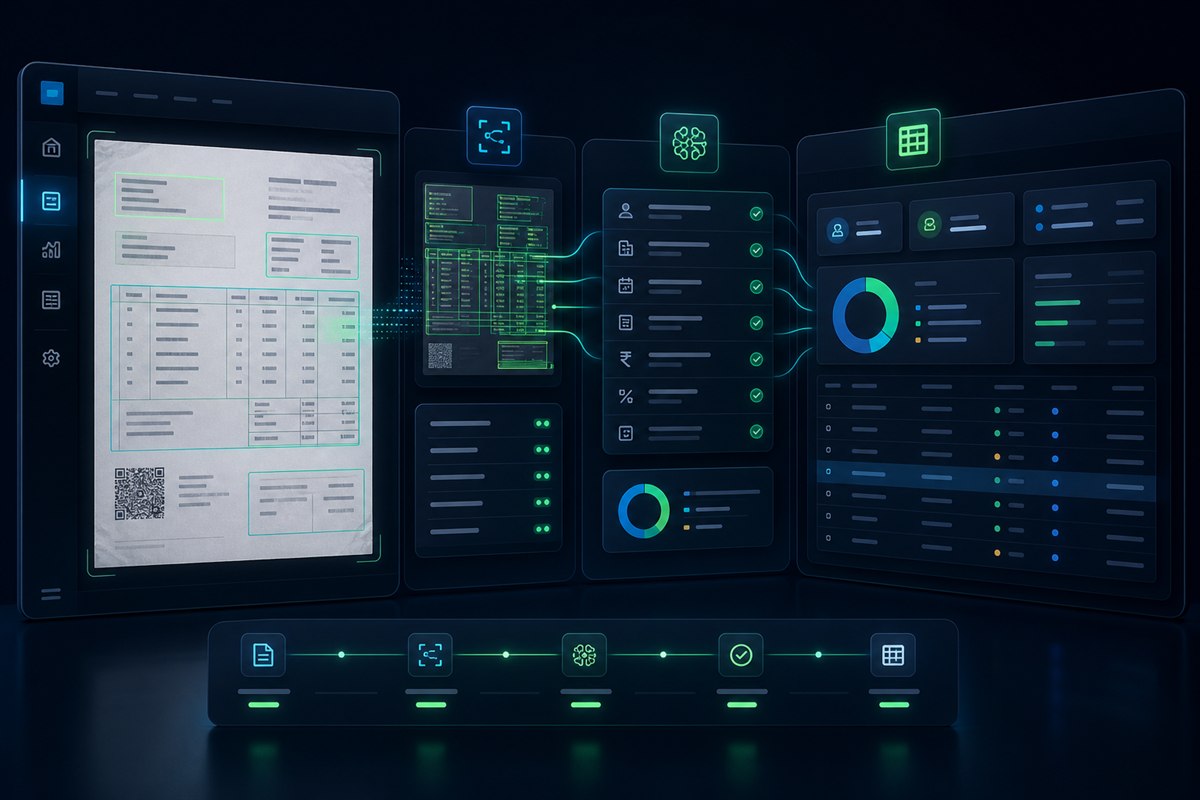 InvoiceIQ product interface visualization